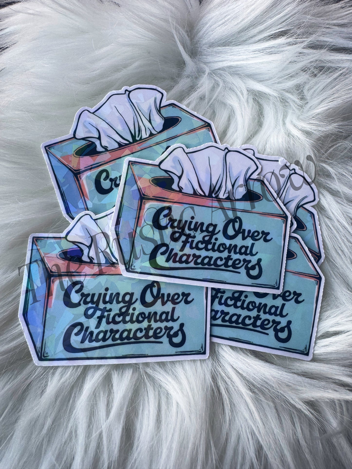 Crying over Fictional Characters Sticker