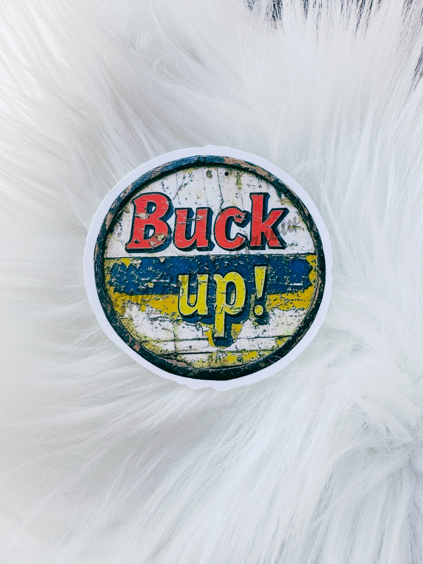 Vintage Buck Up Sticker