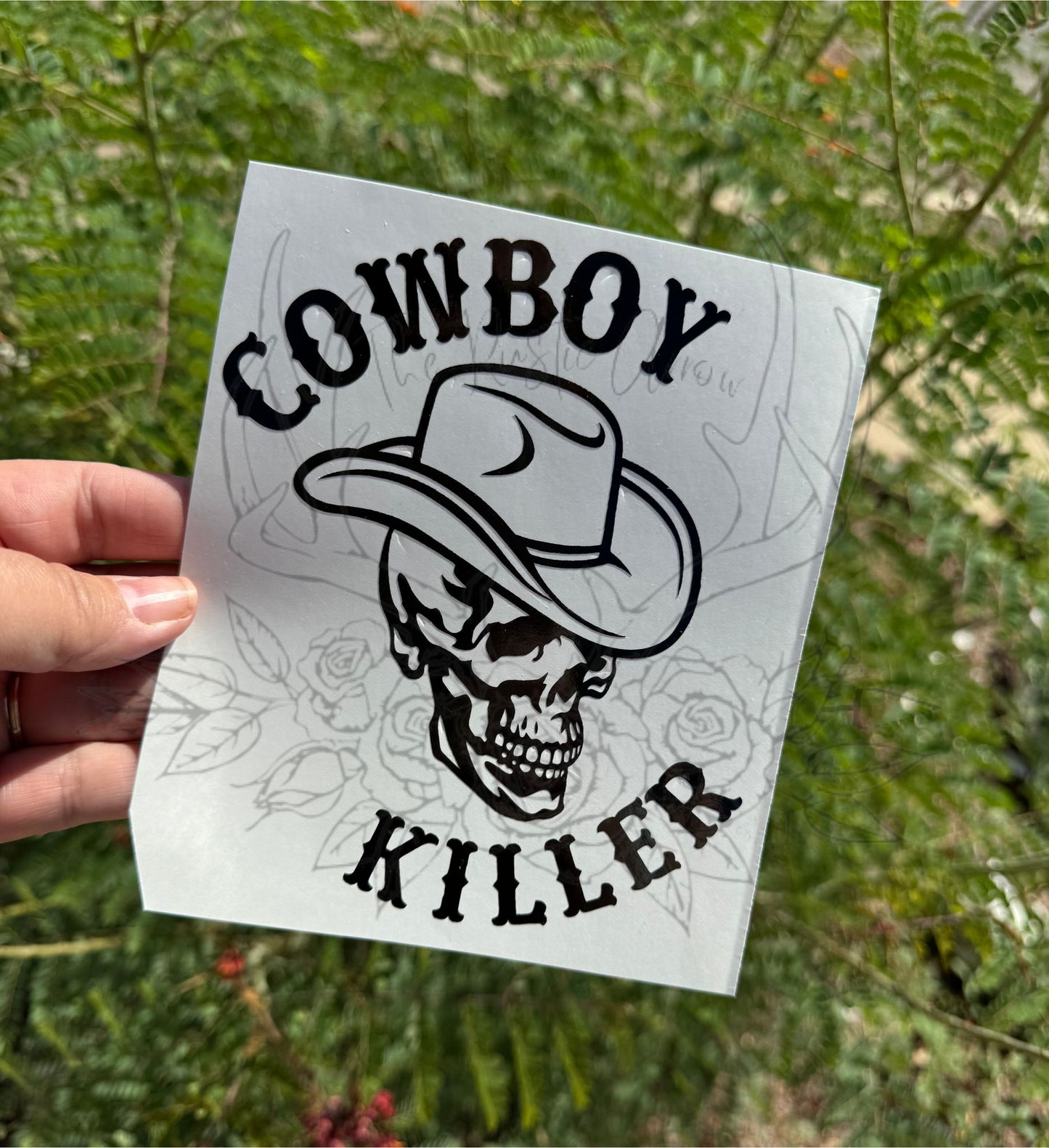 Cowboy Killer Skull Decal