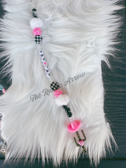 Grunge Girl Metal Hanging Car Charm